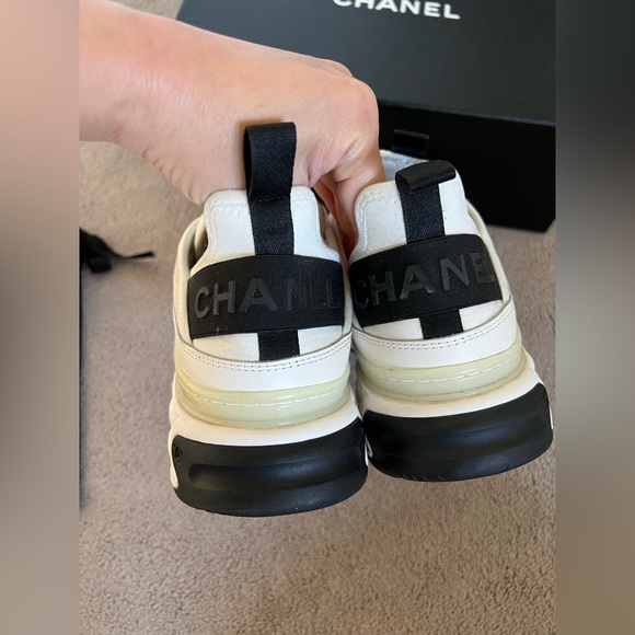 CHANEL Mixed Fiber Sneakers 38 - Picture 6 of 13